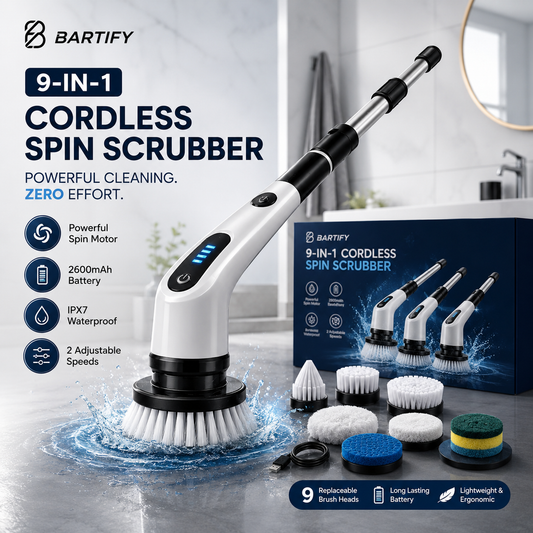9 in 1 Cordless Home Electric Cleaning Brush
