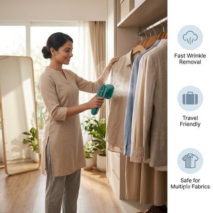 PressPro™ Handheld Garment Steamer | 30-Second Wrinkle Remover