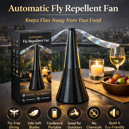 Fly Repellent Fan for Food & Outdoor Dining