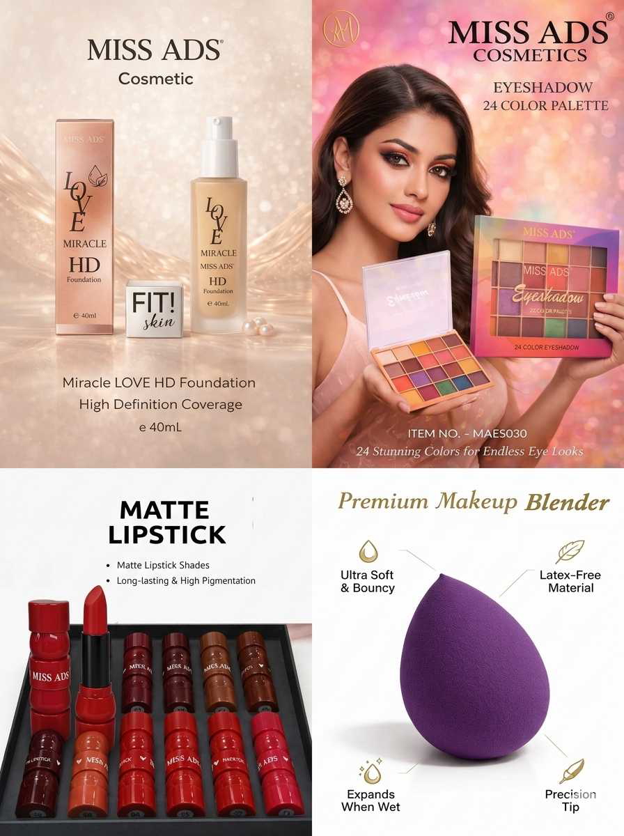 MISS ADS High Definition Full Face Makeup Combo