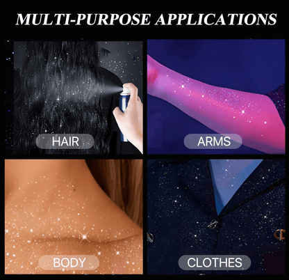 💖Waterproof Glitter Spray Stage Party Hair and Clothes (Pack of