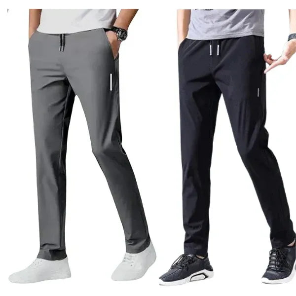 Pack of 3 Mega-Offer 😍 Premium-Quality Smooth Soft Stretch Lycra Pants (Black, Grey And Dark Blue)