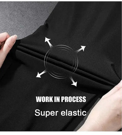 Pack of 3 Mega-Offer 😍 Premium-Quality Smooth Soft Stretch Lycra Pants (Black, Grey And Dark Blue)