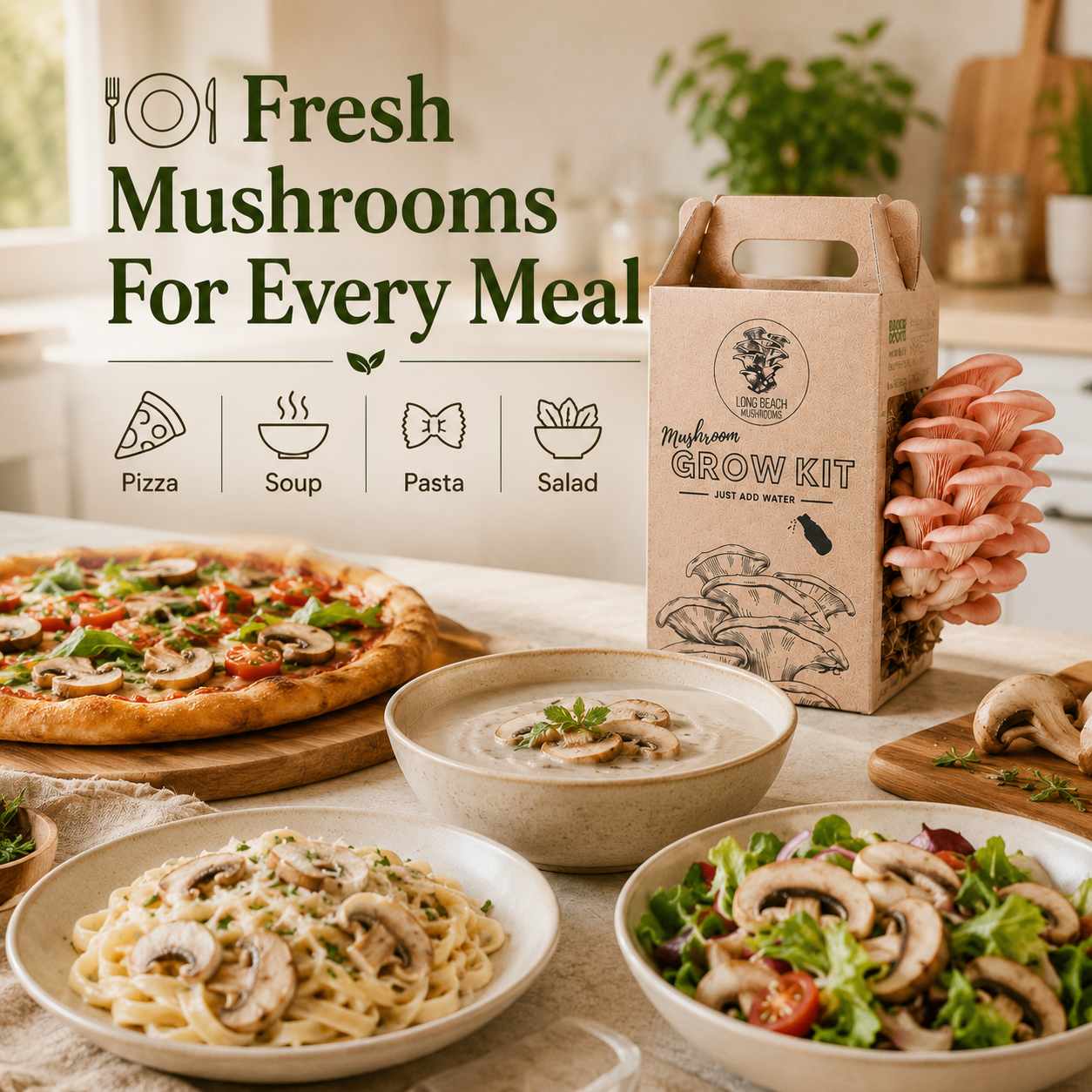 Premium Organic Mushroom Harvest Kit | BUY 1 GET 1 FREE